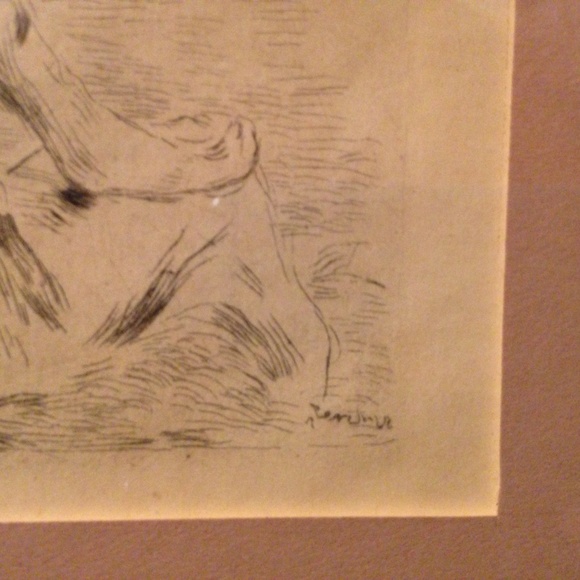 19th C. Renoir Etching - Picture 4 of 4